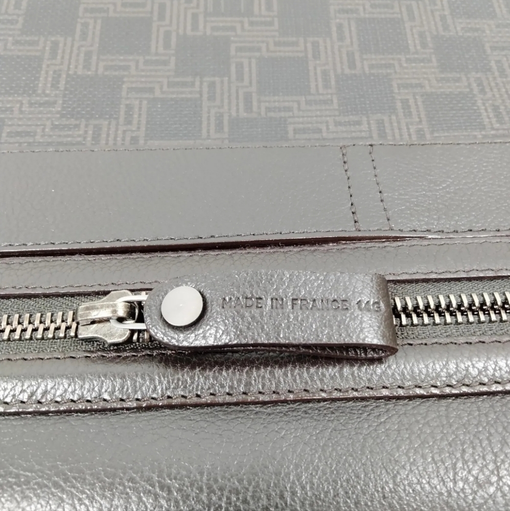 DUNHILL Business Bag Brown Canvas Leather Laptop Case Briefcase - Picture 8 of 9